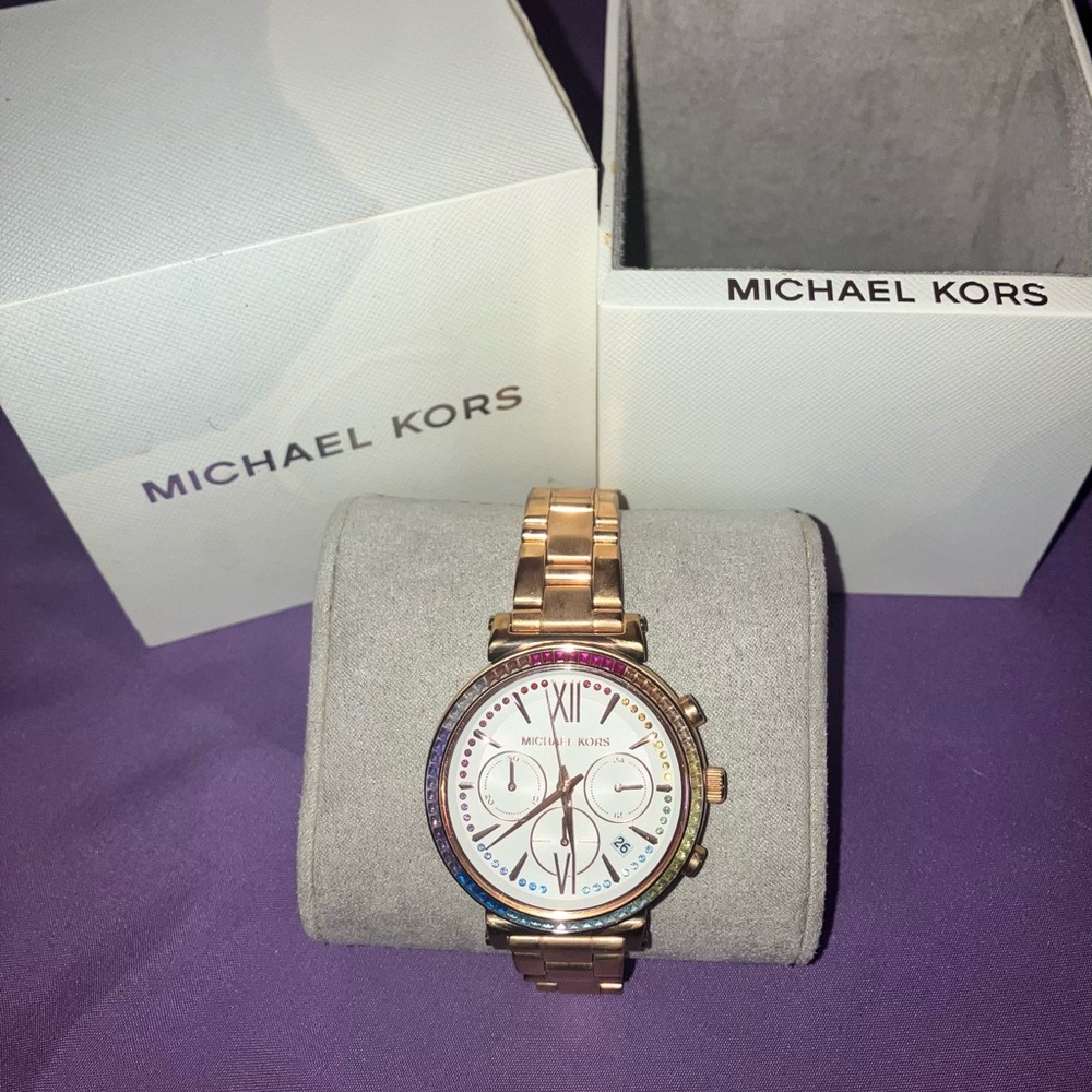 Michael Kors Oversized Bradshaw Rainbow watch
